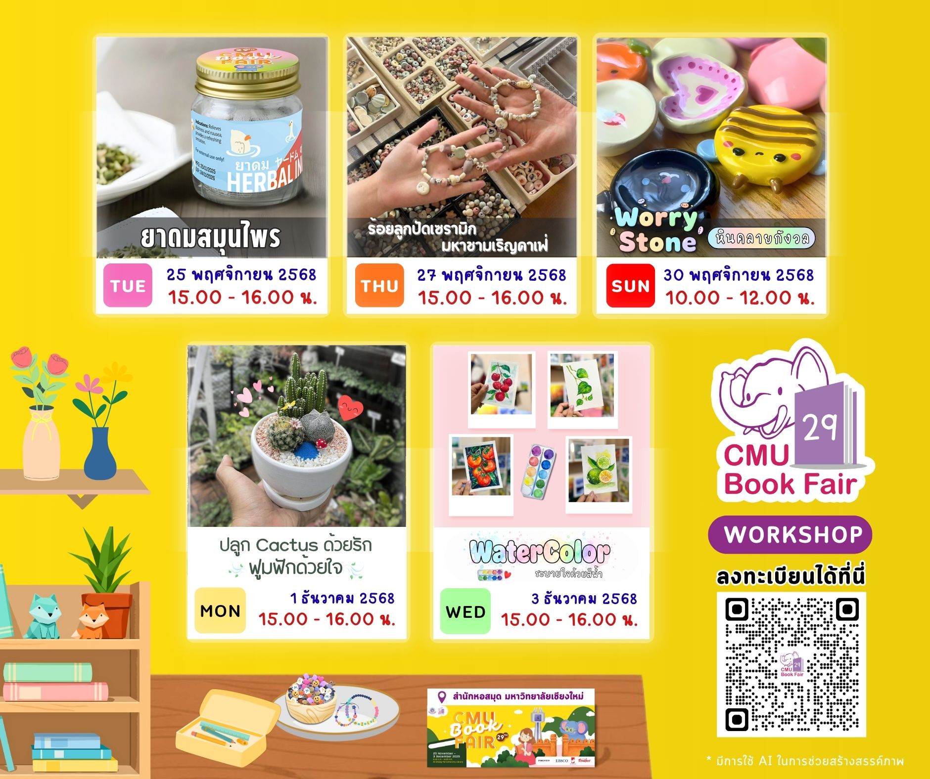 ภาพรวมกิจกรรม CMU Book Fair